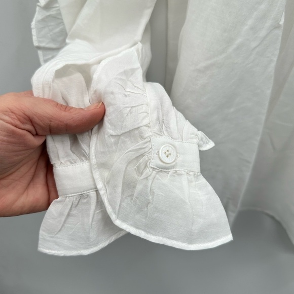 NWT ZADIG&VOLTAIRE XS Timmy Tomboy ruffled designer blouse feminine modern prep - Picture 8 of 16